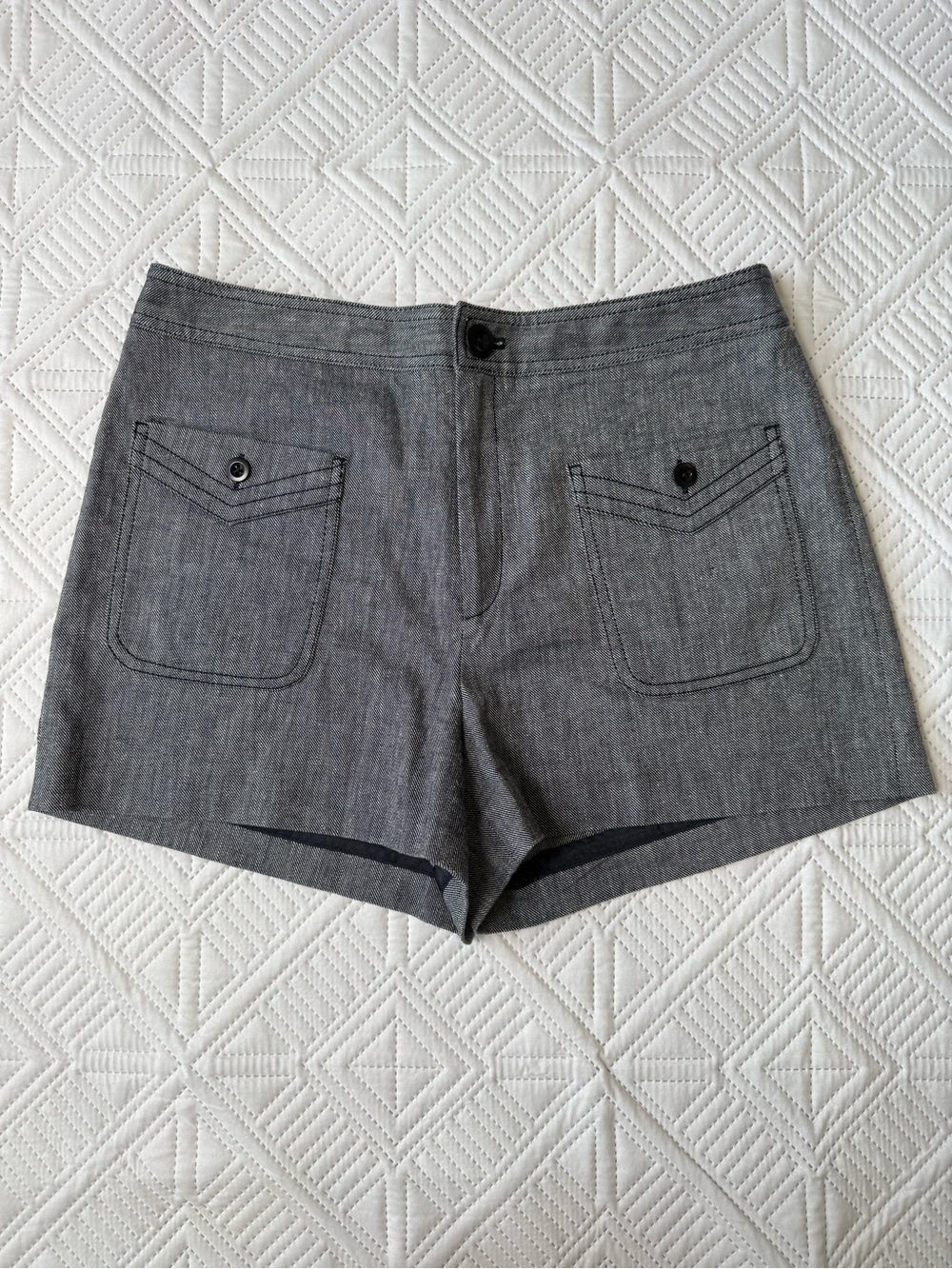 Cartonnier x Anthropologie Chino Shorts Linen Blend Size 6